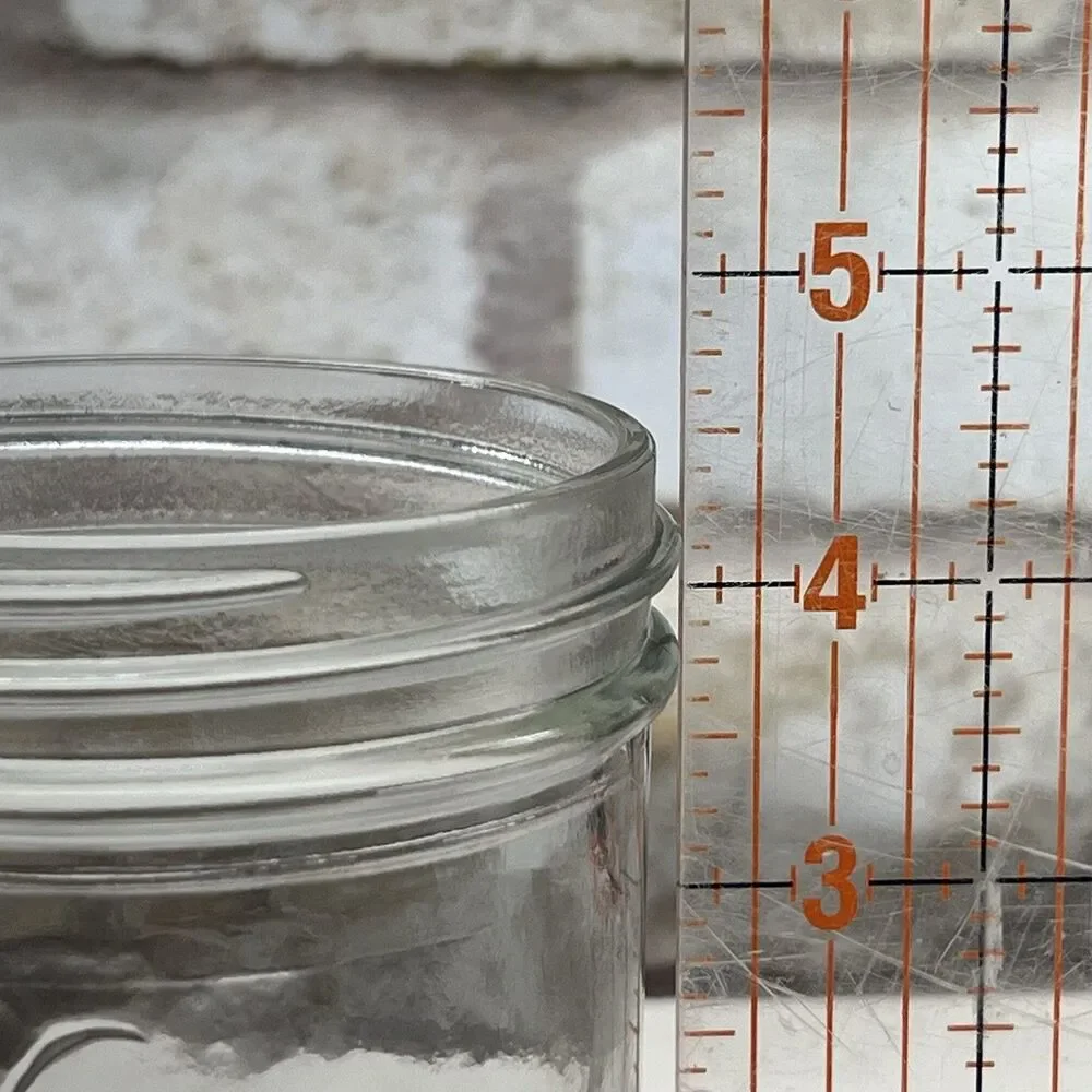 Vintage Kerr Wide Mouth Mason Pint Jars Set of 2-Clear Self Sealing for Canning